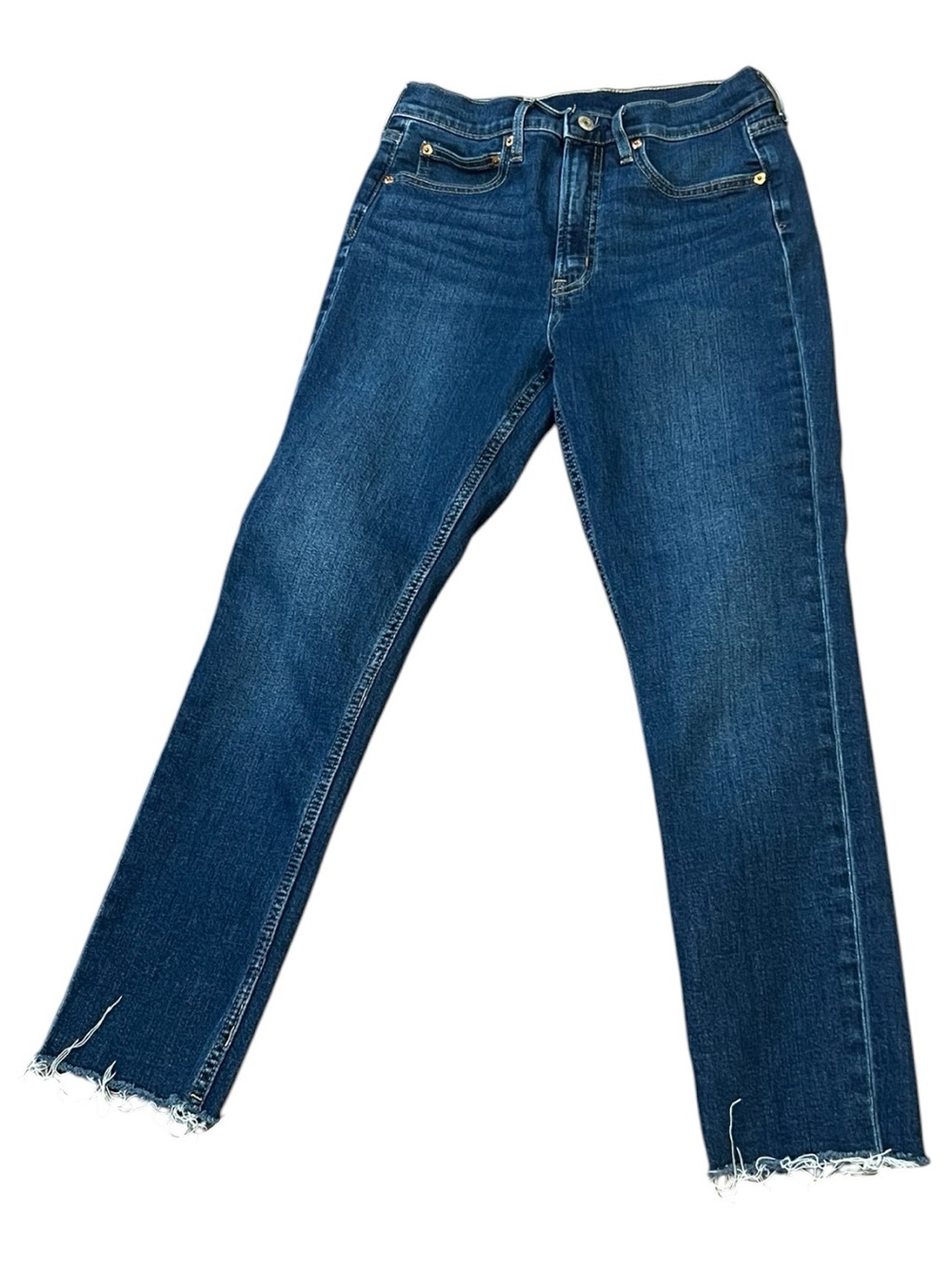 GAP Vintage Slim High Rise Jeans Waist Size 28 Dark Indigo Wash